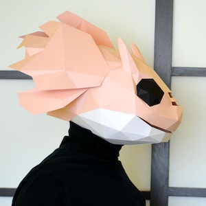 Axolotl Paper Mask Pattern - Erstellen Sie einen Axolotl, der Sie mit Karton, Kleber und Zeit anlächelt
