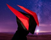 Galactic Ninja Mk2 Low Poly Mask Pattern - Papercraft