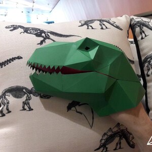 T-Rex Puppet Build a Paper Hand Puppet Dinosaur Puppet Kids Craft Project Dinosaur Birthday Dinosaur Party Silhouette Cameo SVG image 10