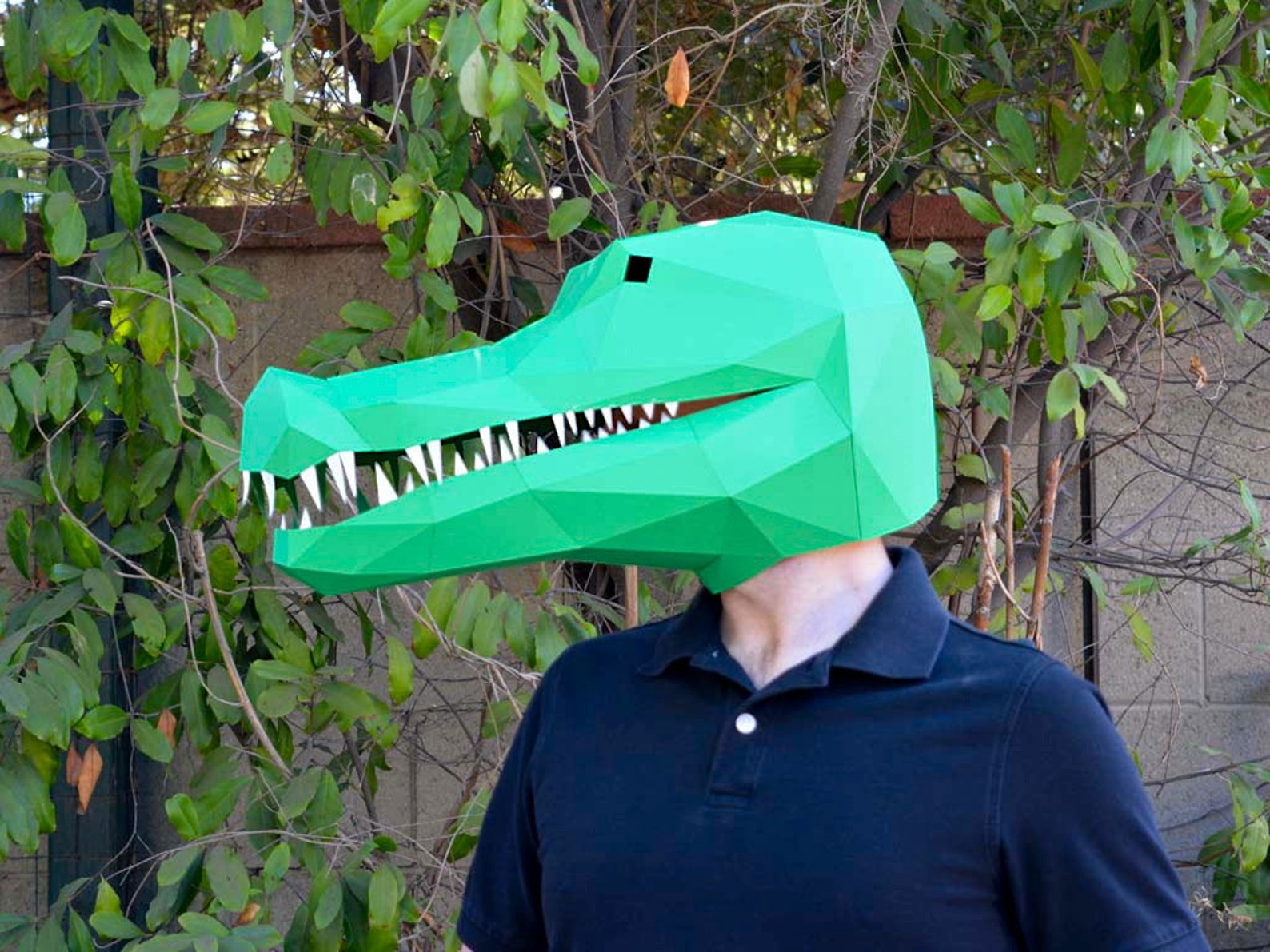Papercraft Mask Crocodile Mask / Alligator Mask Animal Mask Etsy