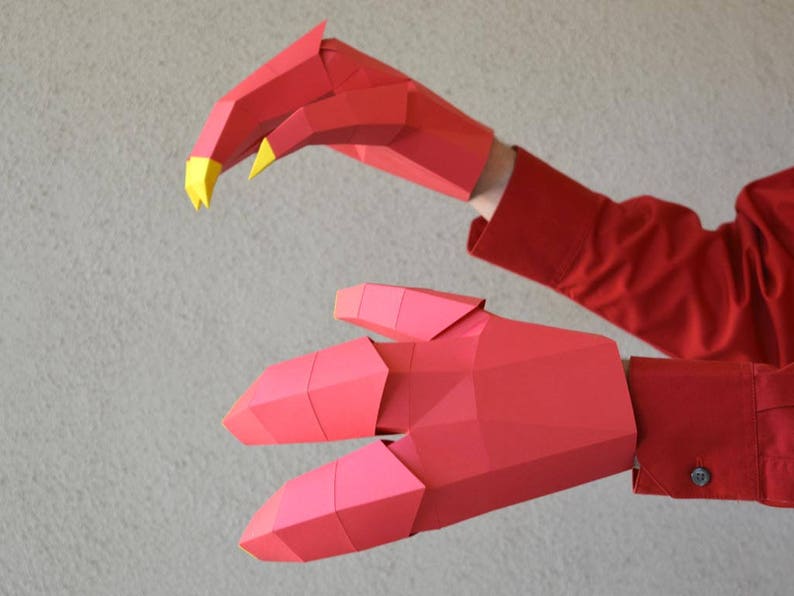 Dragon Claws or Dinosaur Claws Great Costume Accessory That Really Move Halloween Costume Dinosaur Claws Dragon Claws Papercraft image 2