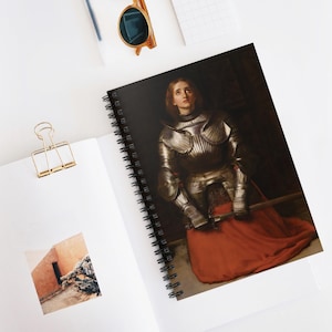 Saint Joan of Arc Spiral Notebook - Ruled Line, Catholic Gift, Prayer Journal, Bible Study,  Adoration Diary, Confirmation, Birthday Present