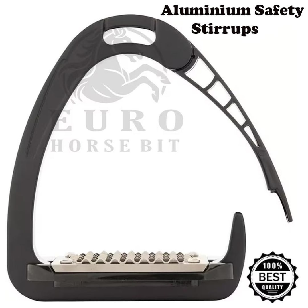Étriers De Sécurité Western Quick Release - Taille 4.75 - Or - Aluminium Et Fer - Pour équitation Western