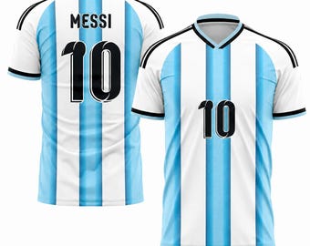 Messi 10 t-shirt | Football Shirt | football jersey | Christmas gift shirt