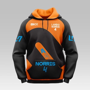 Sweat à capuche Lando Norris 4, sweat à capuche LN4, meilleur cadeau Formule 1, cadeau d&#39;anniversaire, de Noël et de la Saint-Valentin pour fan de Lando Norris, sweat à capuche f1