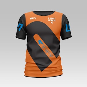 Nouveau t-shirt F1 Mclaren Team Lando Norris 4, cadeau d&#39;anniversaire, cadeau de Noël et du jour de l&#39;ester pour fan de Lando Norris, chemise Norris 4