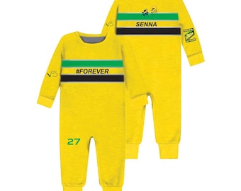 Mono de bebé Ayrton Senna: mono de piloto estrella de F1 McLaren