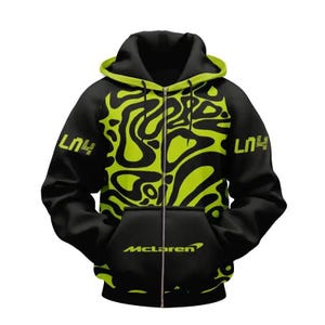 Veste Lando Norris, sweat à capuche LN4, meilleur cadeau Formule 1, cadeau de Noël, sweat à capuche formule 1, sweat à capuche F1, cadeau d&#39;anniversaire, veste Norris 4