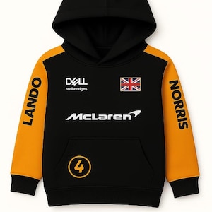 Sweat à capuche Lando Norris, sweat à capuche LN4, meilleur cadeau Formule 1, cadeau d&#39;anniversaire, de Noël et de la Saint-Valentin pour fan de Lando Norris, sweat à capuche Norris 4