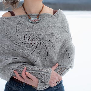 Lake Hug Sweater Scarf Knitting Pattern