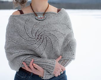 Lake Hug Sweater Scarf Knitting Pattern