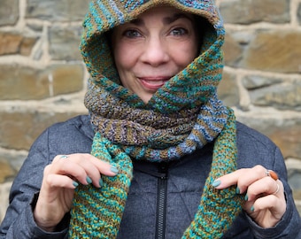 Echarpe à capuche Into The Hoods - Modèle de tricot Scoodie