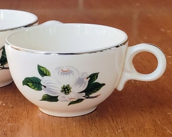 Vintage 1950s Taylor Smith and Taylor Dogwoods Cups