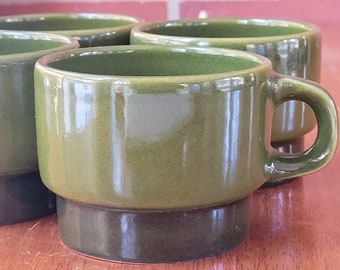 Vintage 1960s Gerz Pottery Mugs Set of 4