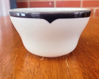 Vintage Midcentury McNicol China Gray and White Souffle/Sauce Cup