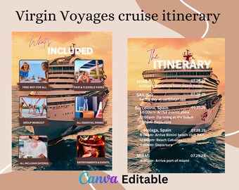 FROM ROME to MIAMII seas on luxurious Virgin Voyages cruise embarking on a memorable tropical journey filled with unforgettable experiences.