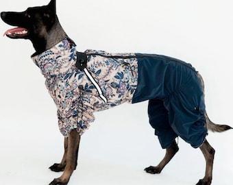 Mono impermeable para perros: Traje reflectante para la lluvia para mascotas