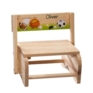 custom name step stool, Personalized Children&#39;s Step Stool and Chair, Customized with Kid’s Name, Wooden Step Stool, Toddler Step Stool