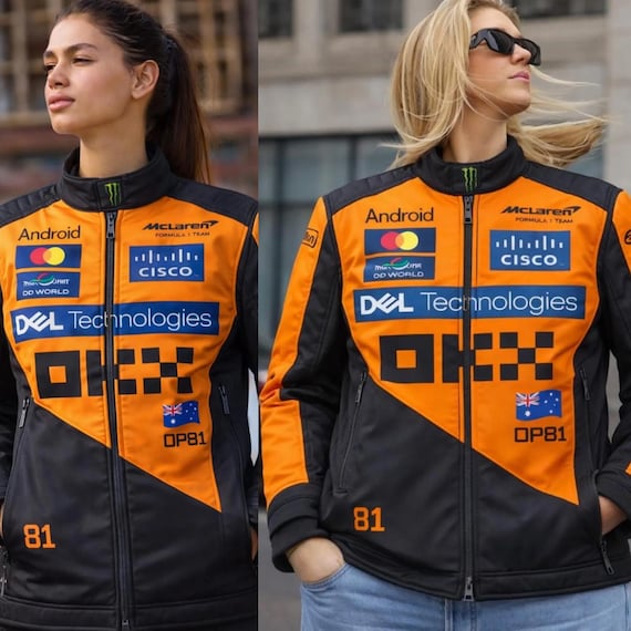 Oscar Piastri McLaren Fan Jacket for Kids and Adults, Formula 1 Racing Jackek,McLaren Jacket, Unisex Motorsport Outfit, Birthday Gift