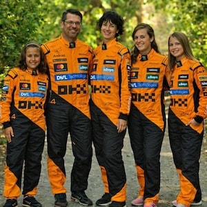 McLaren Racing Suit Available for Kids & Adults with Matching Gloves and Shoes - Free Customizable with your Name, Flag - Two Surprise Gifts