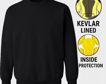 Kevlar Lined Motorcycle Hoodie: Abrasion Resistant Fleece Sweatshirt