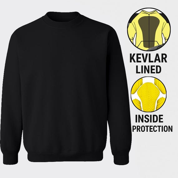 Kevlar Lined Motorcycle Hoodie: Abrasion Resistant Fleece Sweatshirt