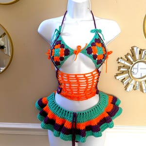 Crochet 3 Piece Bathing Suit