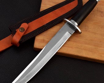 Custom D2 Handmade small katana knife ,Anniversary Gift, Birthday Gift ,handforge knives  ,Thanksgiving, birthday gift for her ,mother’s day