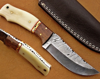 Custom Damascus Handmade Hunting  knife ,Anniversary Gift, Birthday Gift, handforge knives ,Thanksgiving Gift , Groomsmen Gift, Easter Gift