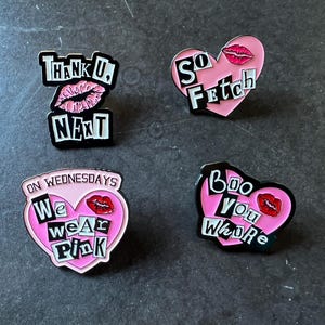 Mean Girls Inspired Enamel Pins