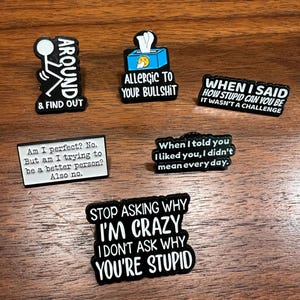 Sarcastic/Funny Enamel Pins #9