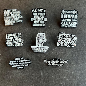 Sarcastic/Funny Enamel Pins #3
