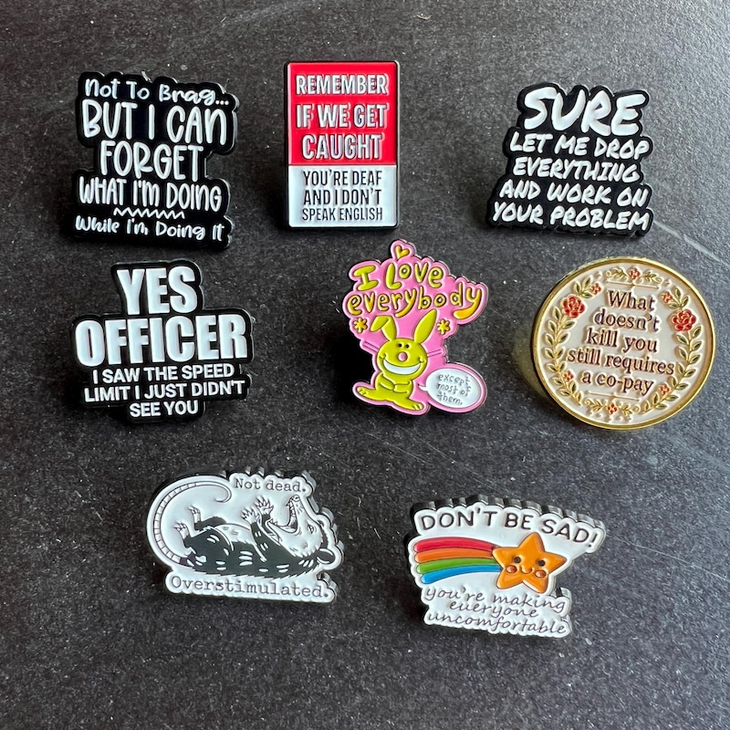 Pin Badges Sarcastic - Etsy