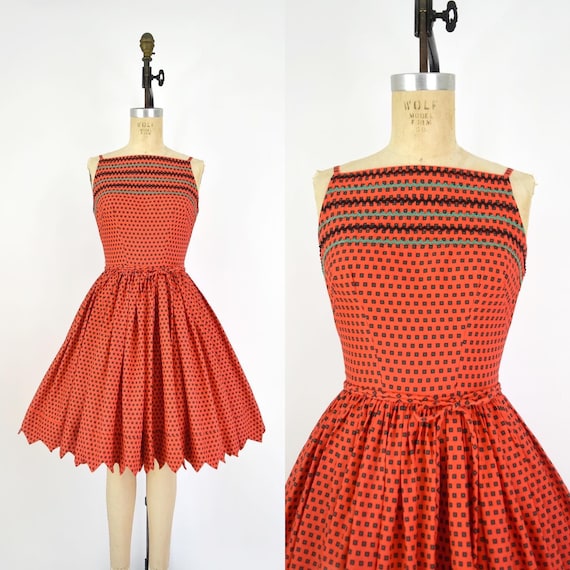 Vintage 1950s Sundress - 50s Mam'selle Betty Carol