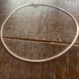 Vintage silberfarbene Gliederkette