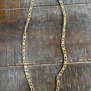 vintage gold tone chain converts to bracelet set