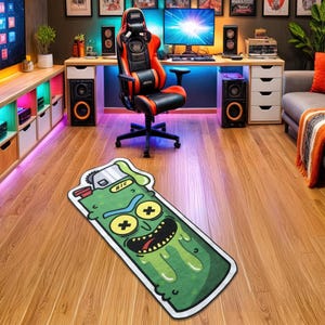 Cartoon Lighter Rug, Fan Mat, Irregular Shape Carpet, Dorm Mat, Teenage Room Carpet, Hypebeast Rug, Street Fashion