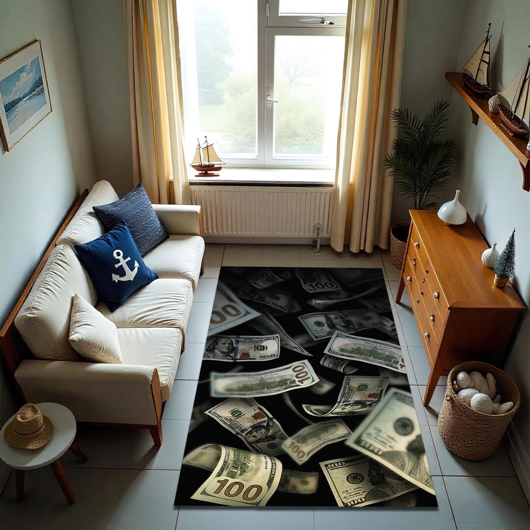 Hundred Dollar Bill Rug: Novelty Money Print Floor Mat - Etsy