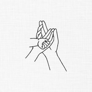 Mom and baby hands Embroidery Design Mother&#39;s Day Embroidery Design Mother&#39;s Love Embroidery Mama Love Embroidery Machine Embroidery 5 Sizes