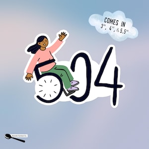 Abschnitt 504 Advocace Aufkleber, Disability Pride & Right, Rollstuhlfahrer, Empowerment Decor, Inclusive Advocace Art