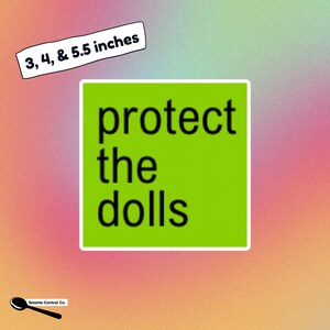 Trans Rights-sticker groen bescherm de poppen Charli XCX Brat Aesthetic LGBTQ+ Pride-sticker