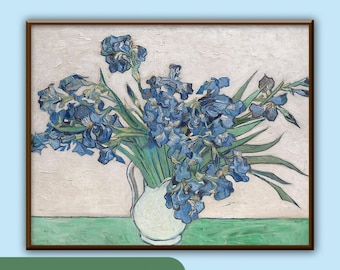 Van Gogh Irises Print | Impressionist French Art (Digital Download)