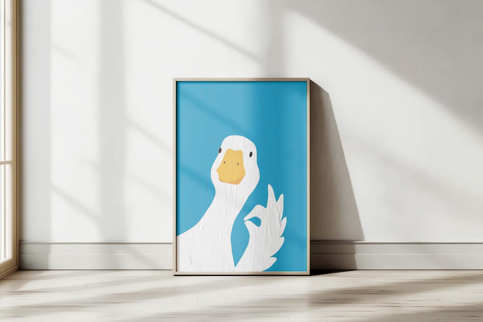 Funny Bathroom Wall Art Printable Retro Toilet Print Silly Goose Wall ...