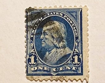 1890 Benjamin Franklin 1c Briefmarke: Seltenes Sammlerstück, Scott #219