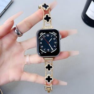 Luxury Stainless Steel Apple Watch Band, iWatch women strap 45mm 44mm 42mm 41mm 40mm 38mm, Women Elegant Bracelet, Apple Watch 10 and Ultra2