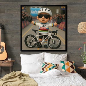 Tadej Pogacar Winner (Digital for Prints) Poster / Wall Poster / Wall Decor Poster