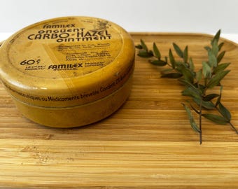 Vintage Familex Carbo-Hazel Salbendose: Apothekerdose
