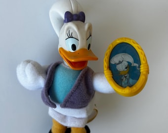 Vintage 2001 Daisy Duck Plush – Disney Stuffed Animal with Mirror