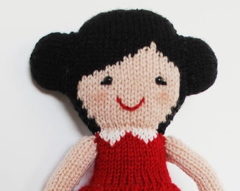 Doll Knitting Pattern Toy Rag Doll Pattern PDF - Ruby