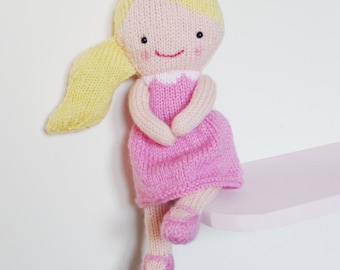 Doll Knitting Pattern Toy Rag Doll Pattern PDF - Rosie & Lulu